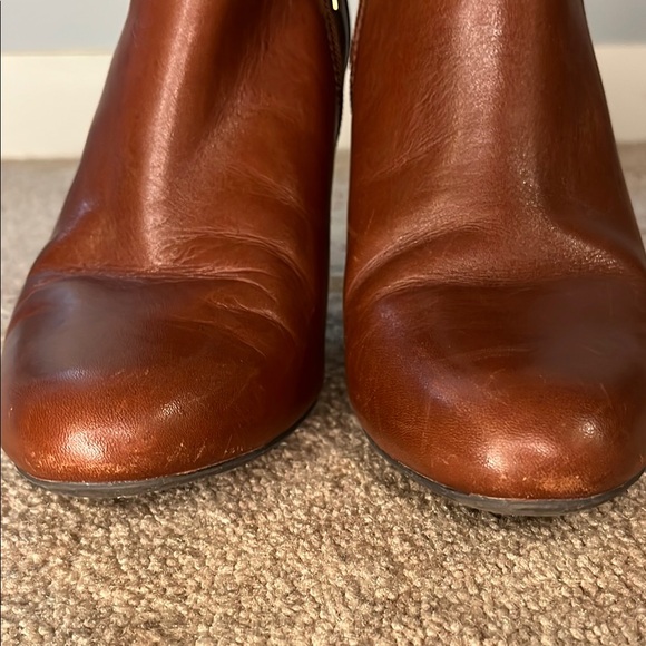 Bandolino Brown Ankle Boots with Gold Buckle - Picture 6 of 6